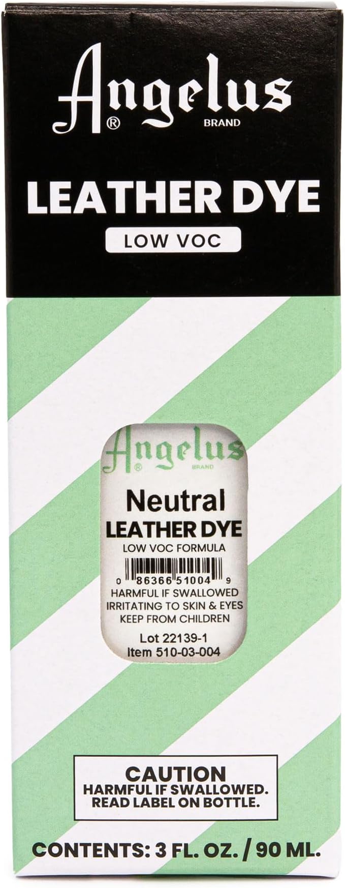 Angelus Leather Dye - Flexible Leather Dye for Shoes, Boots, Bags, Crafts, Furniture, & More 3oz, Dauber Included (Neutral)