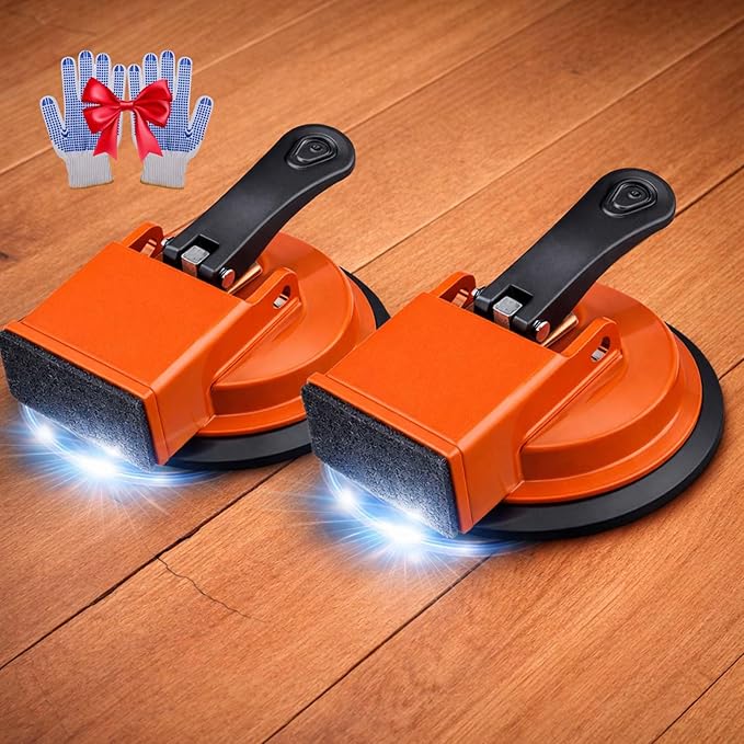 2026 New Floor Suction Repair Tool For Vinyl Plank Flooring,Heavy-Duty Suction Cup Tile Leveler,Adjustable Height Setter & Laminate Floor Gap Repair Tool, Floors Gap Fix And Seam Leveling (2PCS)