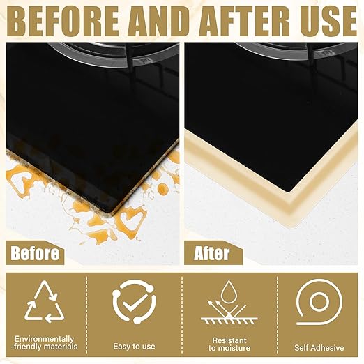 Frienda Almond Caulk Tape 10.5' x 1.5'' Waterproof Self Adhesive Caulk Strip Bathtub Sealant Tape Sealing Strip Oil Proof Bathroom Sealant for Kitchen Floor Wall Edge Protector(PE)