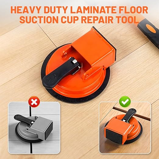 Heavy Duty Floor Gap Fixer Tool, Floor Suction Cup Tool for Gaps, Laminate Flooring Repair Tool with Enhanced Suction Cup, for Wood Floating Floors, Compact, & Efficient Flooring Tools