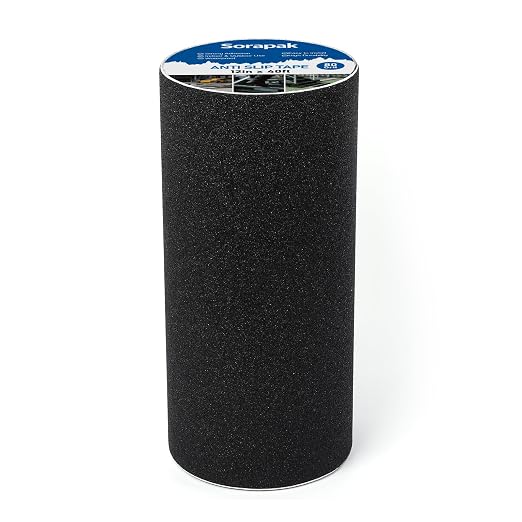 12in x 40 Ft Anti Slip Tape, 80 Grit Black Grip Tape for Stairs | waterproof, strong adhesive, easy peel and stick, ramps, steps, decks, warehouse floors, garage floors, outdoor walkways