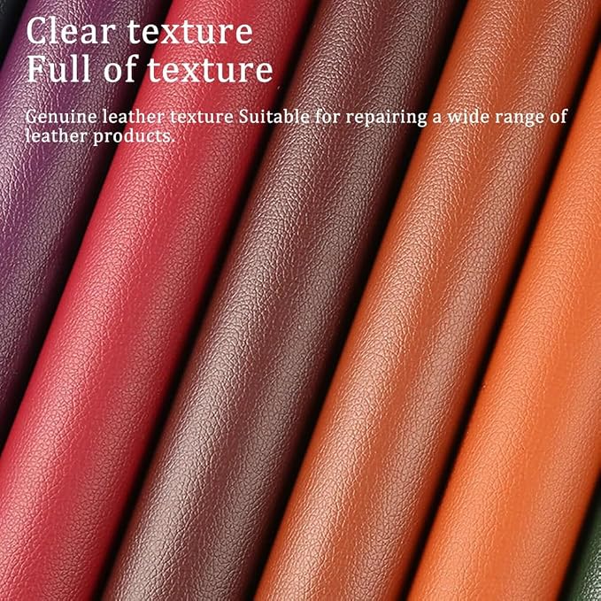 Self Adhesive Leather Repair Patch,Leather Repair Patch Tape Kit,Vinyl Repair Patches Waterproof for Couches,Furniture,Kitchen Cabinets,Car Seats (Burgundy,9.84"×23.62")