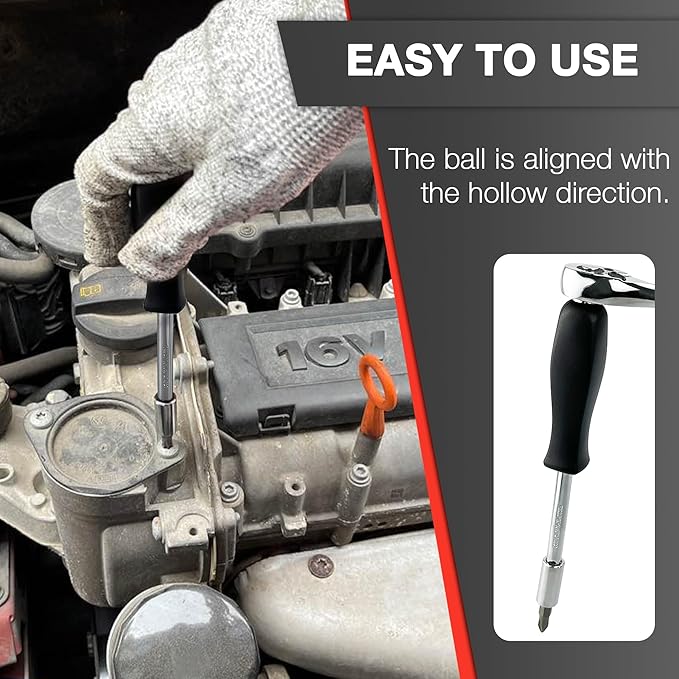 EACELIY 122Pcs 1/4" & 3/8” Drive Impact Socket Set, Ratchet Socket Wrench Set with Extention Bar, Adapter, Screw Bits,Drive Bit Holder, Spark Plug Socket,CR-V
