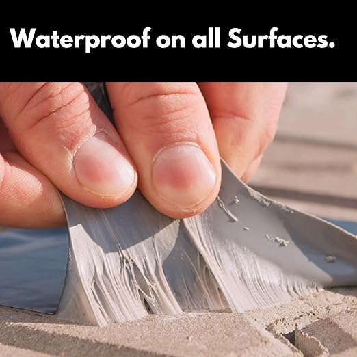 HSS Sealant Tape with MicroSealant - Waterproof Commercial Roofing Tape for Roof and RV Repair - UV- & Weatherproof - Black - 4 inch x 50 feet