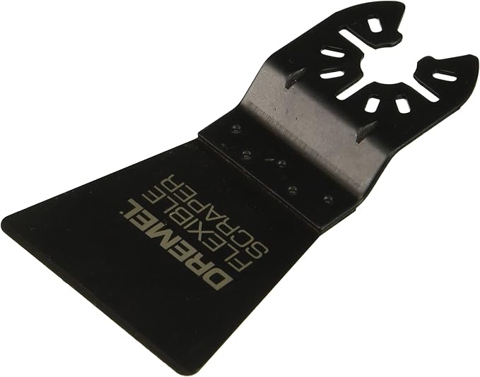 Dremel MM610 Oscillating Tool Flexible Scraper Blade, Ideal for Removal of Soft Materials - Universal Quick-Fit Interface Fits Bosch, Milwaukee, Makita, and Rockwell, Black