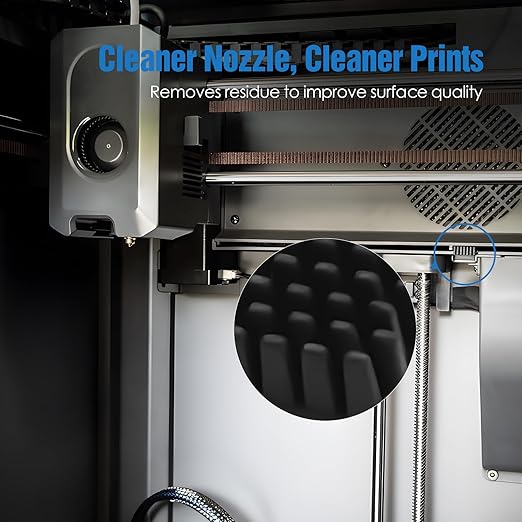 Nozzle Wiper Replacement for Elegoo Centauri Carbon, Silicone Nozzle Brush Cleaning Kit, 3D Printer Hotend Silicone Sock Accessories