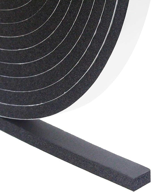 DGSL Foam Insulation Tape, 1/2In x 1/4In x 33Ft Weather Stripping Door Seal Strip for Doors and Windows,Sliding Door,Sound Proof Soundproofing Door Seal,Weatherstrip,Air Conditioning Seal Strip