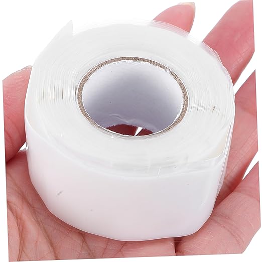 BESTOYARD 1 Roll Wide Water Pipe Leak Repair Tape Long White Leak Sealer Tape Adhesive for Plumbing Hose Repair Waterproofing Silicone Rubber
