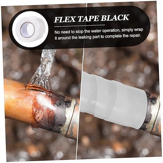 Rubberized Seal Tape Flexible Duct Tape for Pipe and Leak Repair Self Adhesive Weather Resistant for Home and Outdoor Use