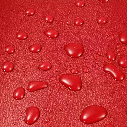 16 X 40 inch Self Adhesive Leather Repair Patch, Red Leather Repair Tape for Furniture, Adhesive Leather Patch for Car Seat Repair, Leather Repair Kit for Couch (Red)
