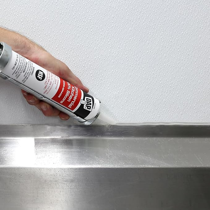DAP Commercial Kitchen 100% Silicone Sealant, Clear, 9.8 Oz (7079808658)