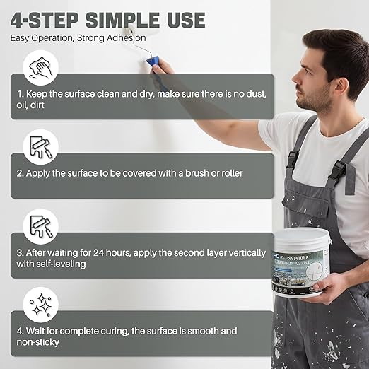 NYBQ Waterproof Sealant Coating 35oz, Transparent Invisible Waterproof Agent, Super Strong Anti-Leakage Polyurethane Coating for Bathroom, Roofs, Kitchen, Patio, Walls, Indoor & Outdoor