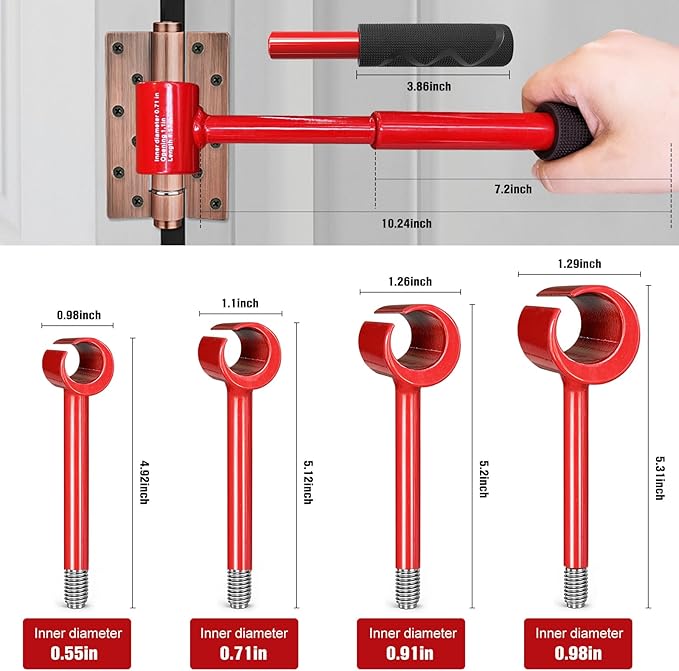 Vdsfand 4 in 1 Door Hinge Adjustment Tool Kit Door Gap Adjustment Tool for Precise Hinge Gap Adjustment Upgraded Hinge Gap Adjusting Wrench for Installation and Repair of Residential and Commercial