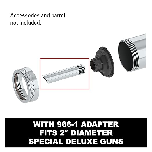 Albion Engineering Company 32-55 Style A Standard Round Metal Caulking Gun Nozzle, 1/2" Diameter Bead