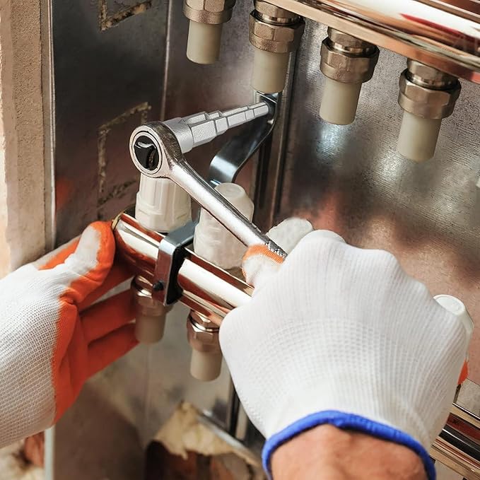 Carbon Steel Pagoda Head Valves Joint Repair Tool Stepped Wrench Radiators Spuds Wrench Radiators Spanners Tool Radiators Valves Spuds Spanners