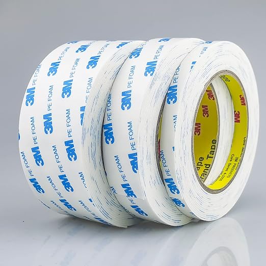 3M Double Sided Tape 2in x 16.5ft, Mounting Tape Heavy Duty, Removeable PE Foam Tape Strips, Strong Adhesive Tape Waterproof Free Damage for Paint Wall Picture Hanging Poster