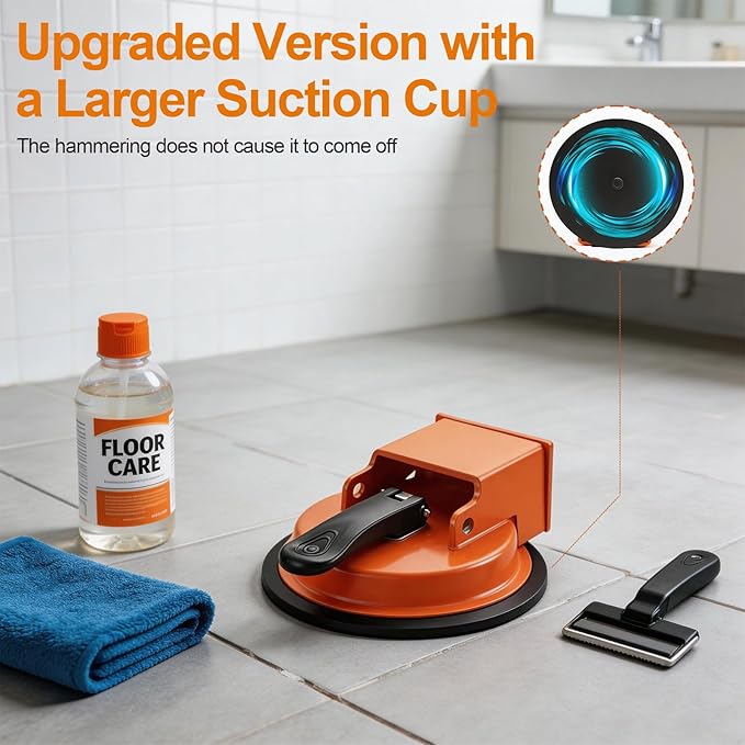 Floor Gap Fixer Tool,2026 New Heavy Duty Floor Gap Fixer Tool with Enhanced Suction Cup for Laminate, Vinyl, Hardwood & Engineered Wood Flooring - Comes with 1 Pair Gloves, Green