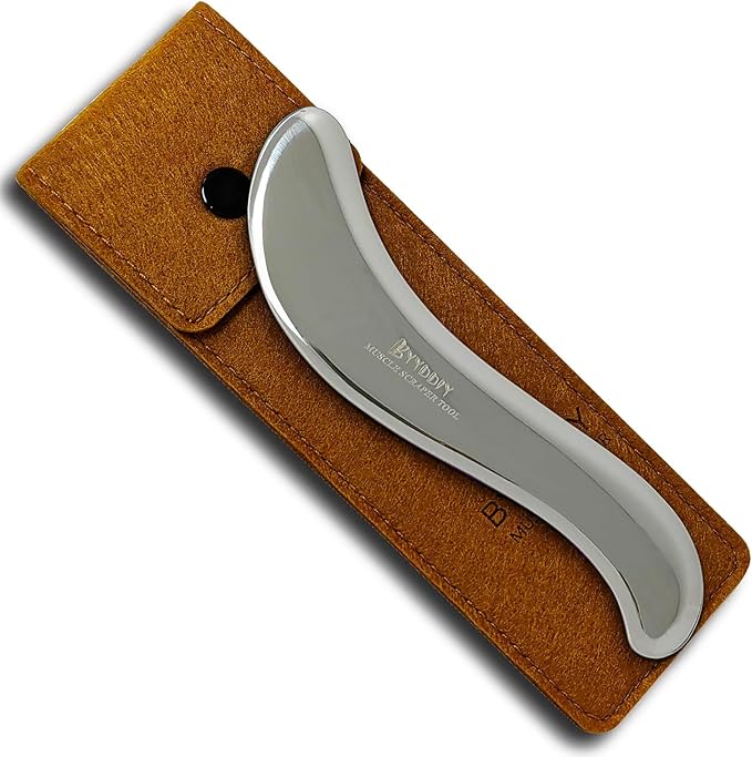 BYYDDIY 6.3 inch Stainless Steel Gua Sha Tool & Muscle Scraper Tool & Gua Sha Facial Tools (S.S)