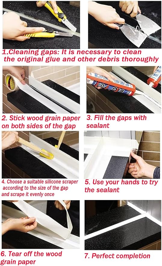 Silicone sealant precision processing tool for caulking, applicator, spatula applicator, rubber tool 4-piece set+1 shovel