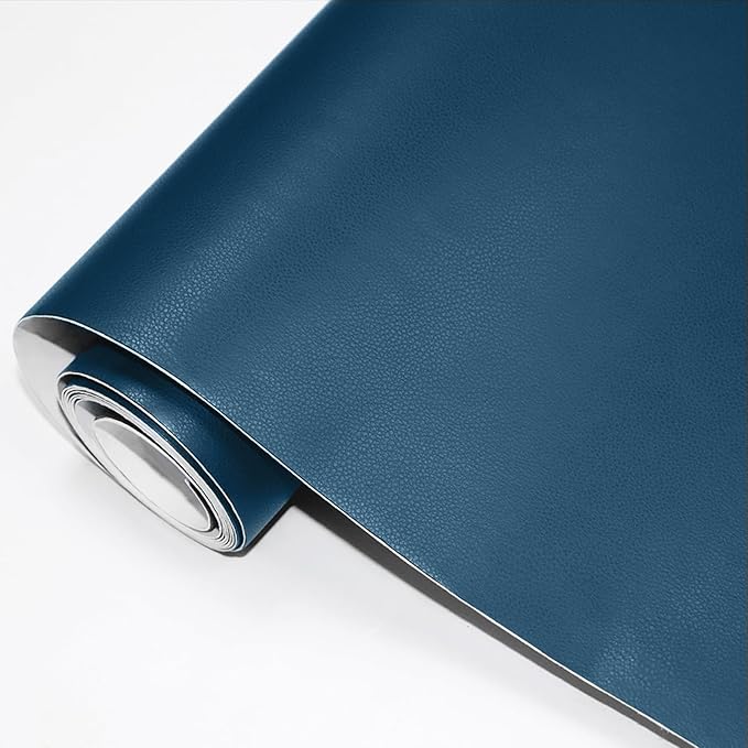 Leather Repair Patch for Couches Self-Adhesive Leather Repair Tape kit for Furniture Sofa Vinyl Car Seats Couch Chairs Shoes Down Jackets (Blue, 3.9X79 inch)