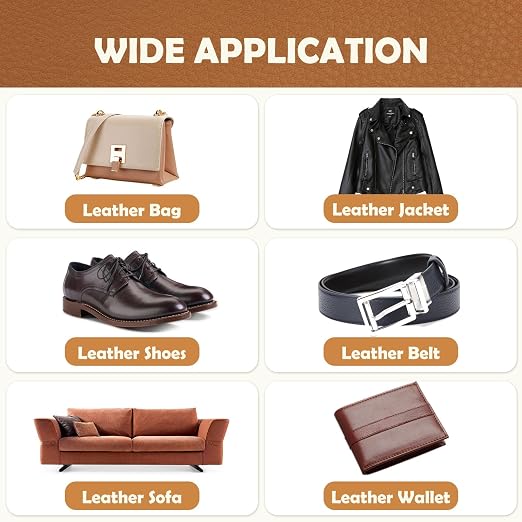Leather Glue 120ml, Leather Glue Adhesive Instant Bonding Permanent Clear Soft Strong Waterproof, Suitable for Sofas, Car Seats, Purses