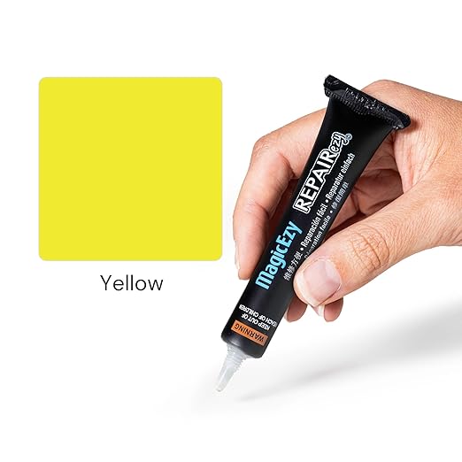 MagicEzy Tile RepairEzy - Professionally and Easily Touch-Up Tile Chips over 1 mm on Porcelain and Ceramic Surfaces - Yellow