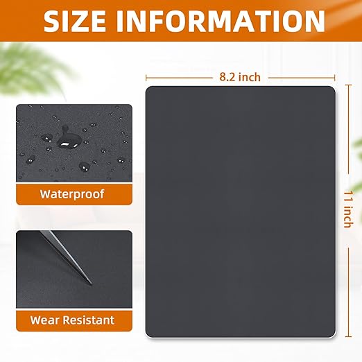 BSZHTECH Leather Repair Tape Self-Adhesive Leather Repair Patch for Couch Furniture Sofas Car Seats Advanced PU Vinyl Leather Repair Kit(Dark Grey,2Pcs 8.2X11 inch)