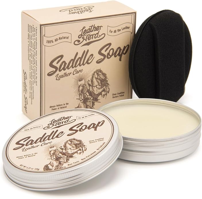Saddle Soap for Leather,Leather Nerd Leather Cleaner Conditioner for Boots