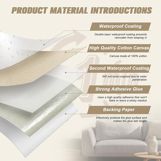 2 Pieces 9 x 11 inch Canvas Repair Patches Canvas Fabric Patch Self-Adhesive Canvas Repair Tape Waterproof Outdoor Gear Repair Patch Kit for Boat Cover Awning Sofa Chair Couch Tent Bag (Dark Green)