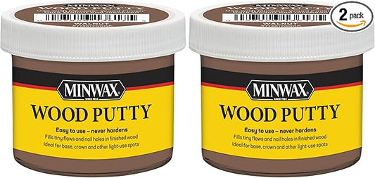 Minwax Wood Putty, Walnut, 3.75 oz. (Pack of 2)