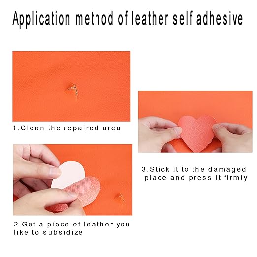 8 PCS Self-Adhesive Leather Repair Patch Couch Patch, Waterproof, Wear-Resistant Tape Sticker for Sofa,Bag,Furniture,Car Seats (White)