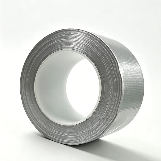 Silver Heavy Duty Duct Tape, 1.97" x 98FT (32.8 Yards) Waterproof Adhesive Tape for Home Industrial Pipe Repair Tear by Hand（GU013
