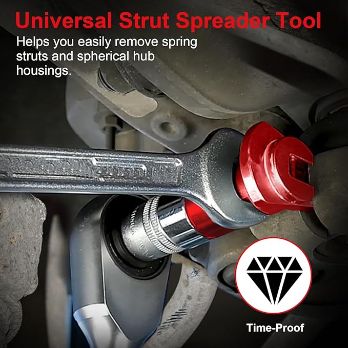 Clatoon Strut Spreader Tool, Universal Steering Suspension Strut Knuckle Spreader Tool 5-11 mm, Suspension Strut Spreader Socket Tools for Most Vehicles