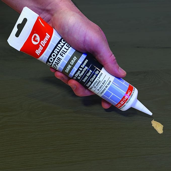 Red Devil 056055 Flooring Repair Filler, 5 oz., Dark Gray, 1 Pack