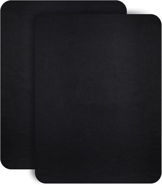 JDLUGH Sofa Leather Repair Patch Tape, 8.2x11 Inch2PCS Self Adhesive Couch, Car Seat, Office Chair, Leather Furniture, Vinyl Repair Patch Kit for Furniture (Black)