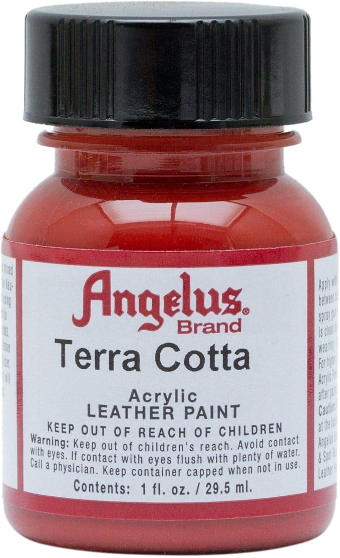 Angelus Acrylic Leather Paint, 1 Fl Oz (Pack of 1), Terra Cotta Red