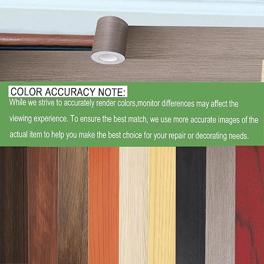 Wood Grain Repair Tape, 2.4 inch X 32ft Self Adhesive Wood Colored Tape for Tables, Chairs, Baseboards, Doors, Windows, Floors, Handicraft DIY.