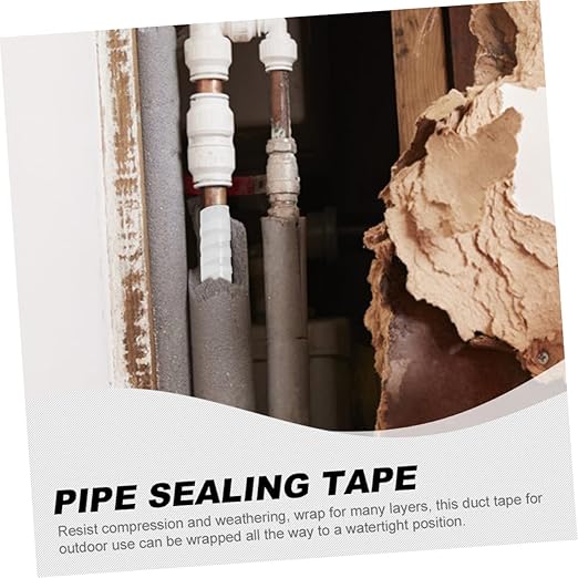 Pipe Sealing Tape Rubberized Repair Tape for Leaks Meters Long Wide Flexible Sealant for Plumbing Outdoor Use Easy to Apply Leak Stop Tape