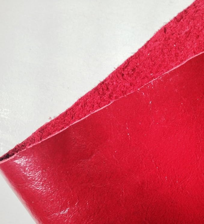 Reed Leather Hides - Cow Skins (12 X 24 Inches 2 Square Foot, RED) | Arts and Crafts