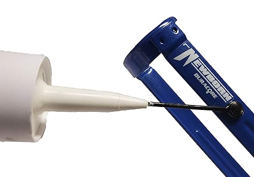 Newborn 250 Super Smooth Rod Revolving Frame Caulking Gun, 1/10-Gallon Cartridge Capacity, 18:1 Thrust Ratio (Pack of 6)