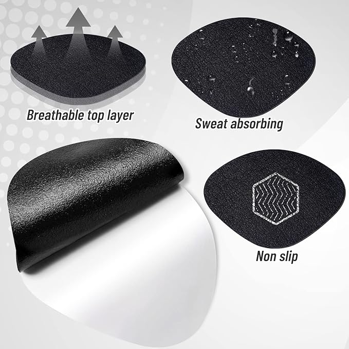 8Pair Shoe Patches for Holes, Self-Adhesive Shoes Heel Repair, Hole Repair for Sneaker, Leather Shoes, High Heels (Black)