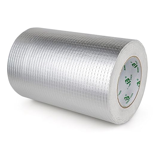BOMEI PACK Butyl Tape, Waterproof 1.5mm x 8" W X 33'L, Multi-Use Leak Repair for Boat and Pipe Sealing, HVAC Ducts, Roof Crack, RV, Awning, Window Sealing, Upgraded Leak Proof Butyl, 1Pack