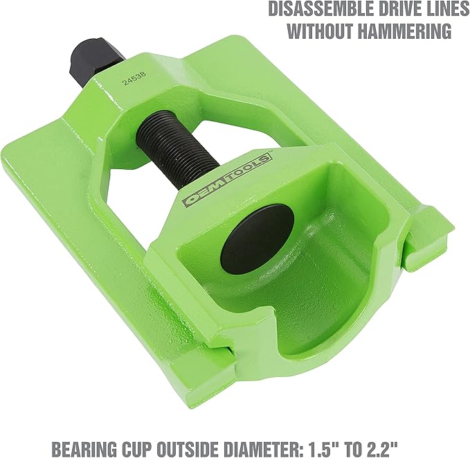 OEMTOOLS Heavy Duty U Joint Puller for Semi Trucks - Class 7-8, U Joint Removal Tool for Drivelines, U Joint Press Removes Seized Bearing Cups, 24538