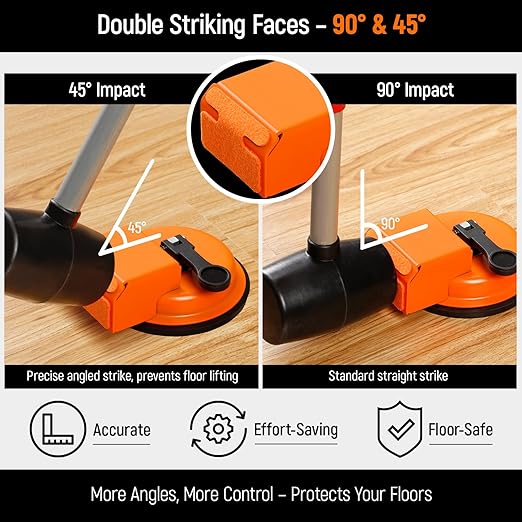 Heavy Duty Floor Gap Fixer Tool: with 10 Sticky Pads & 1 Glue Scraper,Enhanced Suction Cup, Made of Iron, Suitable for Textured Wood,Lvp Vinyl&Laminate Flooring