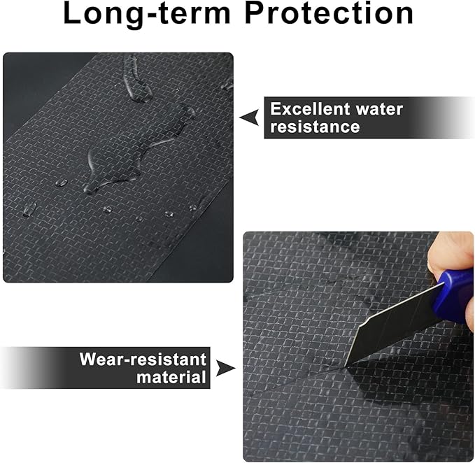 Frienda RV Underbelly Tape RV Underbelly Material Corrugated Waterproof Flex Mend Repair Belly Tape Thick Adhesive Patch Fabric Sealing for Camper Mobile Home Travel Trailer Repair(6 Inch x 82 Feet)