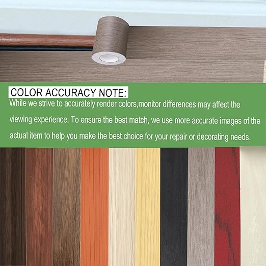 Wood Grain Repair Tape, 5.9 inch X 32ft Self Adhesive Wood Colored Tape for Tables, Chairs, Baseboards, Doors, Windows, Floors, Handicraft DIY.