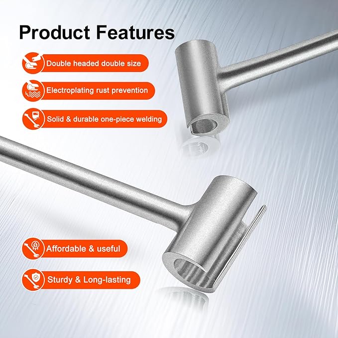 Door Hinge Adjustment Tool, 14-19mm Double-Ended Hinges Gap Adjusting Wrench, Heavy Duty Door Hinge Repair Tool for Residential，Fire, Security, Cleanroom Doors