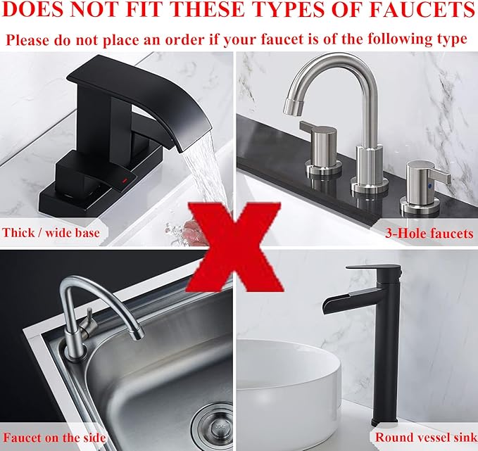 YATOISUR Sink Splash Guard 14.4” x 5.4” - Sink Faucet Mat with Faucet Water Catcher Mat & Soap Dish & Sponge Holder 3 in 1 - Silicone Faucet Handle Drip Catcher Tray for Kitchen RV & Bar Faucet, Clear