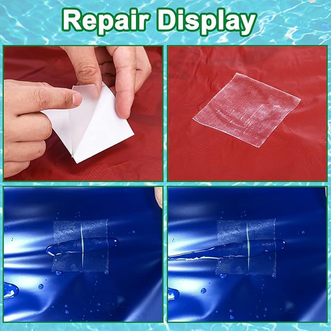 Clear Inflatable Patch Repair Kit, 7ft x 3.15 in Waterproof TPU Pool Repair Tape, Pool Repair Patches, for Air Mattress, Bounce House, Pool Floats, Inflatable Toys, Tent, Swimming Ring