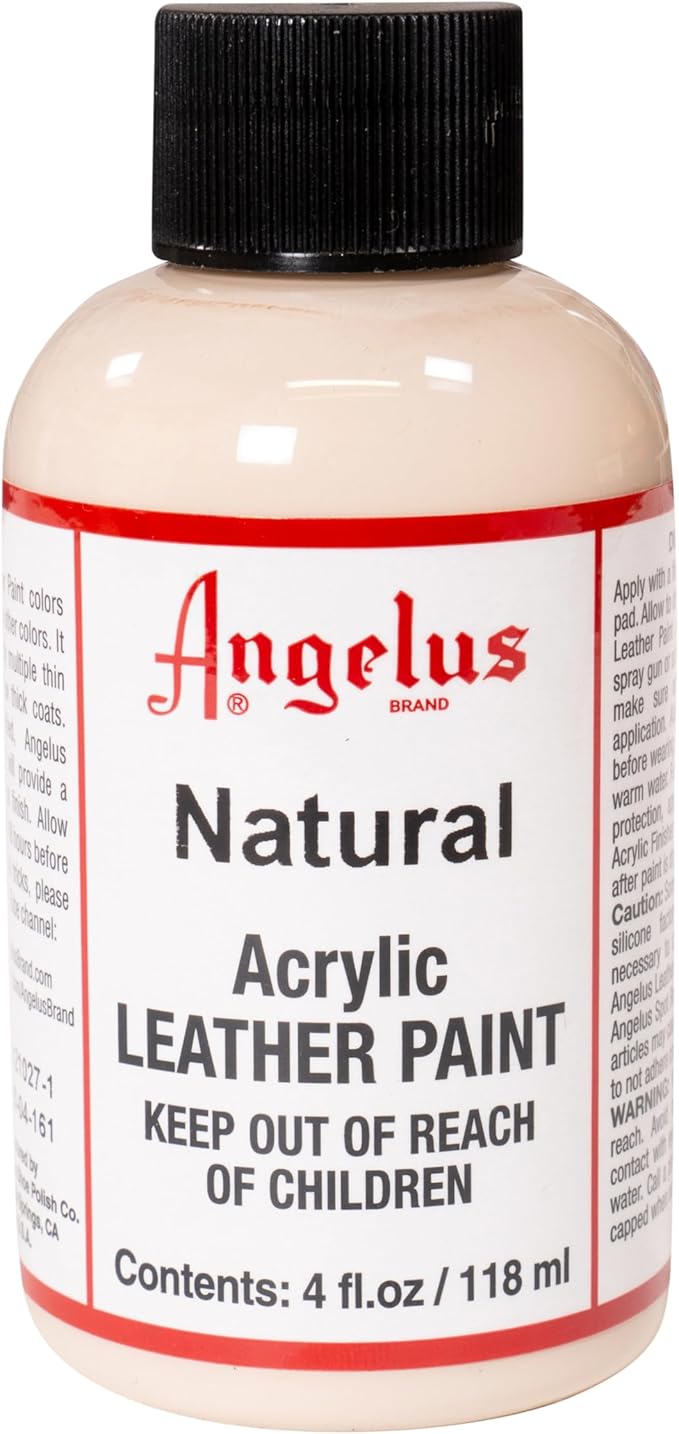 Angelus Acrylic Leather Paint, 4 Fl Oz (Pack of 1), Natural
